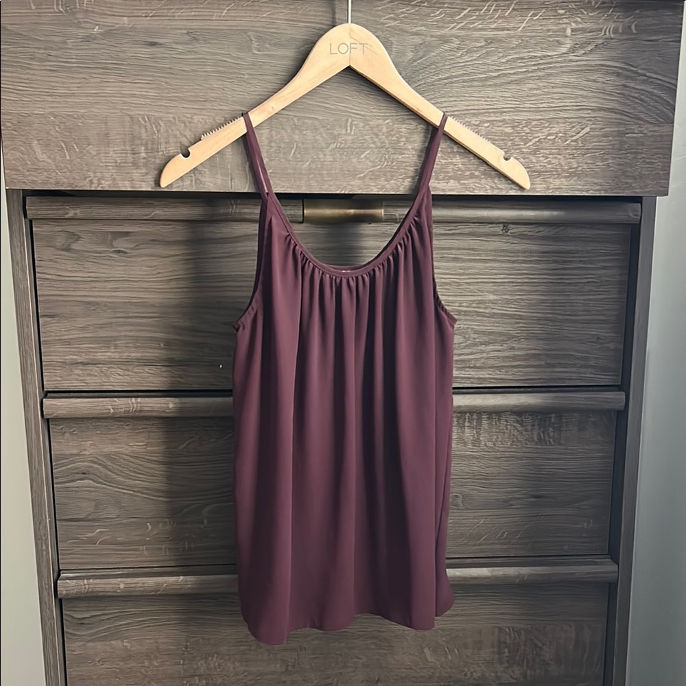 LOFT Purple Sleeveless Camisole Top